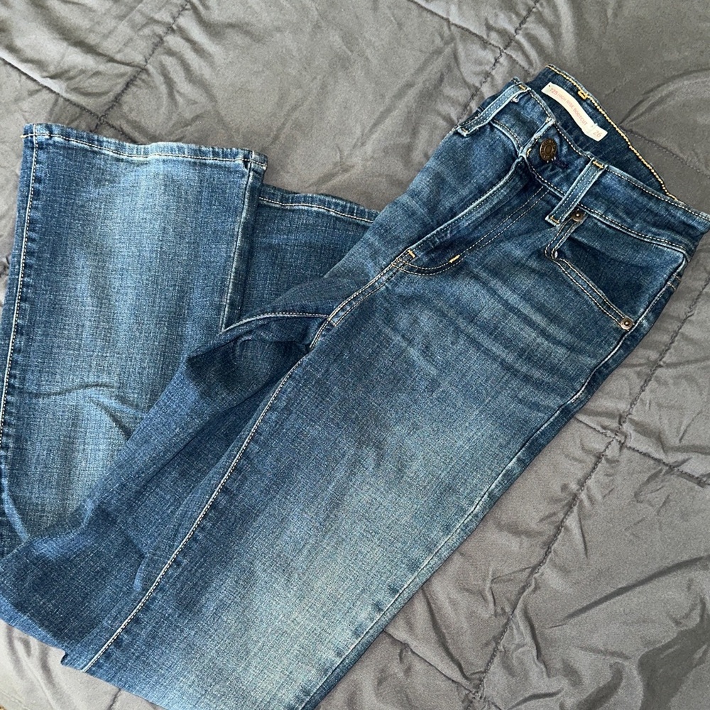 Levi's Blue High Rise Boot Cut Jeans - Picture 7 of 7